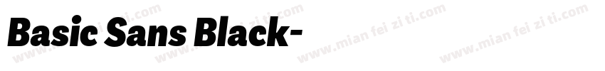 Basic Sans Black字体转换